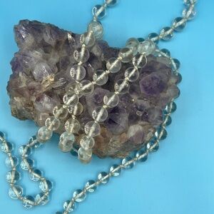 Rock Crystal Beaded Necklace